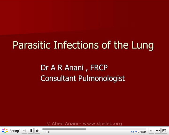 Les atteintes pulmonaires des parasitoses. Abed ANAN