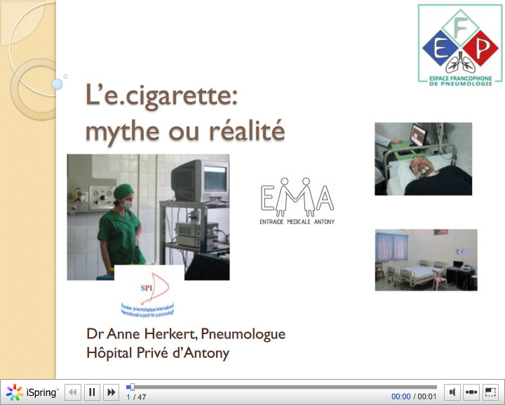 L'E-cigarette. mythe ou réalité. Anne Herkert