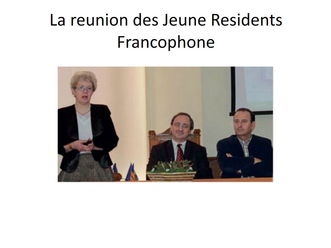 Société roumaine de pneumologie. La réunion des Jeunes Résidents Francophones par Florin MIHALTAN