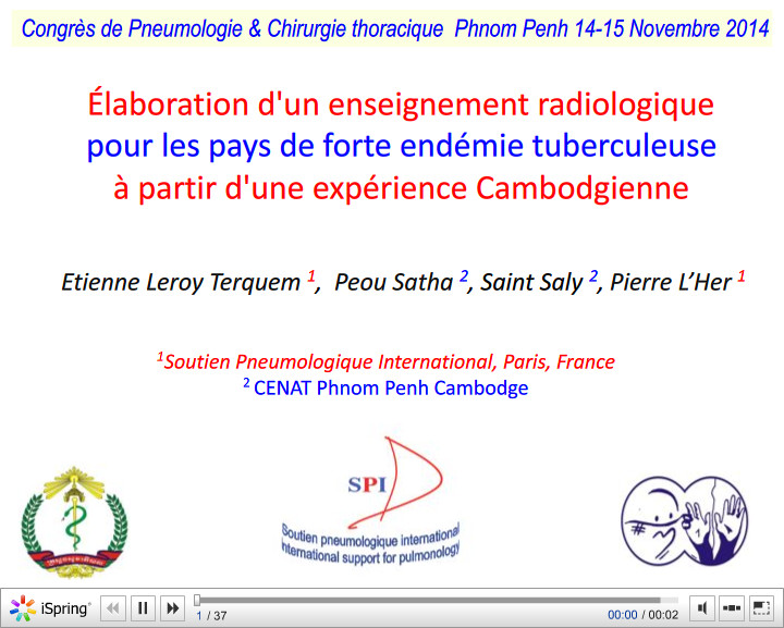 Elaboration d'un enseignement radiologique OMS à partir d'une expérience Cambodgienne. Pierre L'Her