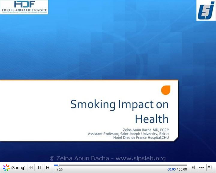 Impact du tabagisme sur la santé. Zeina AOUN