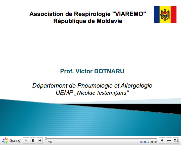 Association de Respirologie VIAREMO République de Moldavie. Victor BOTNARU