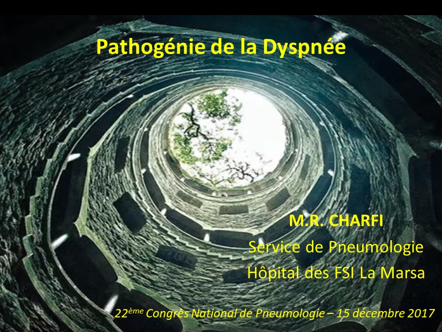 Pathogénie de la dyspnée. M. R. Charfi