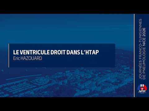 Le ventricule droit dans l’HTAP. Eric HAZOUARD